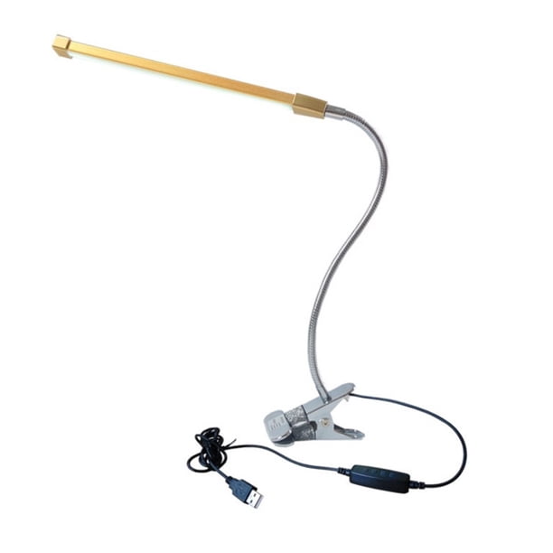 Lámpara de escritorio de mesa de protección ocular regulable con luz de lectura con clip USB LED para sala de estudio de dormitorio kenally HA001160-03B