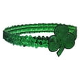 thumbnail image 3 of Nicky Bigs Novelties Green Shamrock Sequin Headband Parade Costume Accessory, 3 of 6