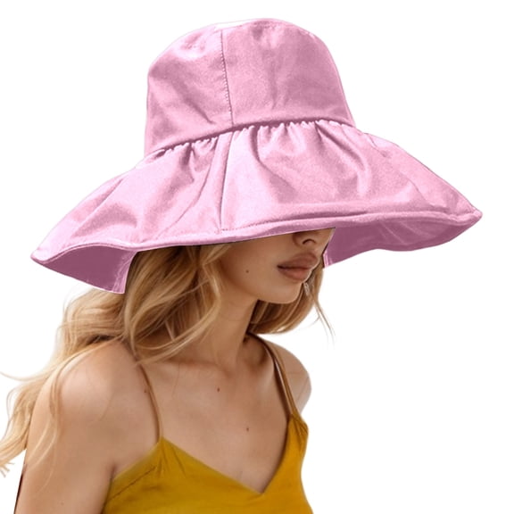 AWZXDE Large Brim Sun Hat For Women Men Outdoor Travel Sunscreen Versatile Summer Accessory