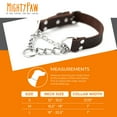 thumbnail image 5 of Mighty Paw Leather Dog Training Collar, Martingale Dog Collar with Stainless Steel Chain, 5 of 9