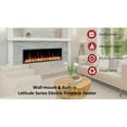 thumbnail image 5 of Litedeer Latitude 55" Linear Electric Fireplace With Crystals - Black, 5 of 5