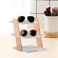 thumbnail image 6 of Acrylic Riser Stand Sunglass Holder Display 4 Steps Decoration Stair Step Display Rack Table Display Stand Cosmetics Sunglasses Display, 6 of 9