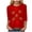 Red, variant on felwors St Patty's Day Shirt Women 2025 Casual Plus Size 3/4 Sleeve Irish Clover Shirts Funny Saint Patrick's Tunic Tops (Red, M)