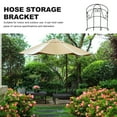 thumbnail image 3 of Zehuanyu 1 set Wall Mounted Garden Hose Storage Stand Bracket Hanging Hose Storage Rack (Black), 3 of 5