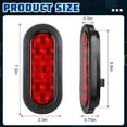 Yexiya 12 Pack 6 STF9 Inch Oval LED Trailer Light Kit 10 LED Stop
