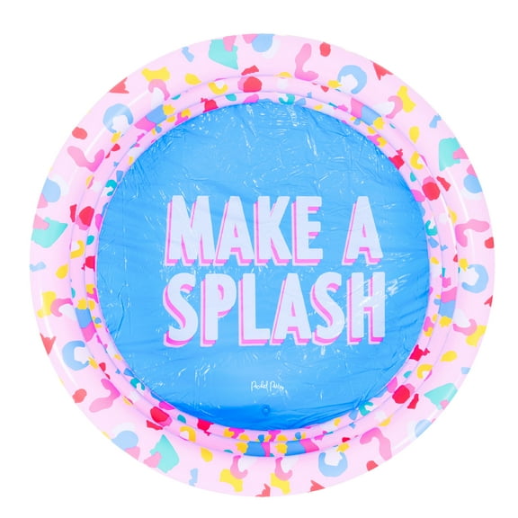 Packed Party Make A Splash, Inflatable Round Swimming Pool, 62.2 x 62.2 x 15.7 inches, Multi-Color, Unisex, For Women, Kids Age 3 