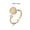 Gold S925 silver, variant on Womens Adjustable Ring with Cat's Eye Moonstone Rotatable Copper Band and Little Golden Ball Korean Fashion Ring Elegant Jewelry