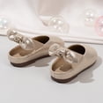 thumbnail image 7 of Girls Dress Shoes Mary Jane Flats | Decorative Bow, Princess Shoes, Cushioned Comfort, Non-Slip Sole, Toddler and Little Girls, Daily Wear Gold 25, 7 of 7