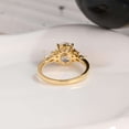 thumbnail image 6 of vylahjewellery Vermeil Yellow Gold Proposal Ring Oval Shape Engagement Ring for Women Side Stone Moissanite Anniversary Rings Classic Wedding Ring, 6 of 8
