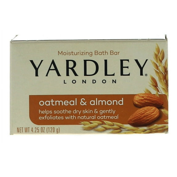 Yardley Oatmeal & Almond Bath Bar, 4.25 oz 4 Pack