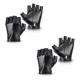 thumbnail image 1 of Accmor Guantes De Piel Sintética Sin Dedos, Guantes De Condu, 1 of 8