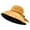 Yellow, variant on Women Foldable Straw Bucket Hats UPF50 Soft Brim UV Sun Hats Wide Brim Summer Beach Caps Travel Lightweight Breathable Casual Fashion Holiday Daily Wear Hat, Beige