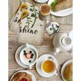 thumbnail image 4 of Yellow Sunflower Kitchen Dish Towels for Drying Dishes Set of 2, Summer Vintage Flower Bee Sunshine Waffle Weave Microfiber Hand Tea Bathroom Towels Quick Dry & Absorbent Towel 15.7x23.6, 4 of 7