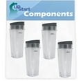 thumbnail image 1 of 4 Pack UpStart Components Gobelet de Remplacement 16 oz pour Ninja Professionnel Blender BL660 1100-Watt, 1 of 4