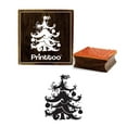 thumbnail image 1 of Printtoo Crafting Square Christmas Tree Art Design Wooden Rubber Stamp Block-5 x 5 Inches, 1 of 2
