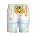 thumbnail image 6 of Daiia Corgi In The Shower Cap Bathing Mens Woven Stretch Pajama Short,Short Pajama Pants-Small, 6 of 7