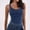 Dark Blue, variant on MIANHT Women Tank Tops Summer Solid Color Sleeveless Basic Tight T Shirts Leisure Slim Fit Standard Straps Summer Tops