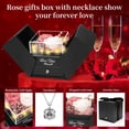 thumbnail image 2 of Collar Lebana con 2 rosas preservadas con corazones de I Love You, 2 of 7