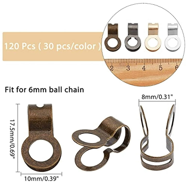 Wholesale NBEADS 24 Pcs Ball Chain Pull Loop Connectors 
