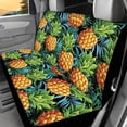 thumbnail image 5 of KUIFORTI Pineapple Automobile Seat Cover Sets 4Pcs Front Seat Protector Carseat Rear Split Bench Cover Universal Vehicle Seat Protector for Auto Truck Van SUV, 5 of 7