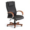 thumbnail image 1 of OFM Apex Chaise de Bureau en Cuir à Dossier Haut en Cerisier, 1 of 1