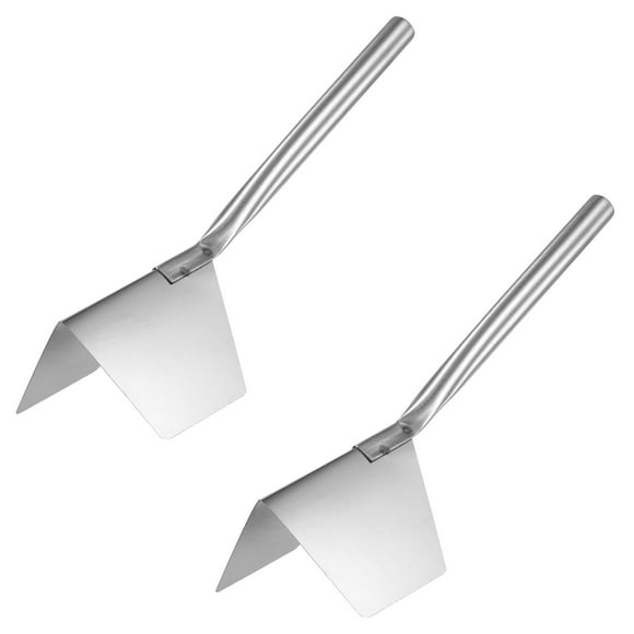 Uxcell Outside Corner Trowel 2.4 Inch Stainless Steel Drywall Corner Knife Tool 2 Pack