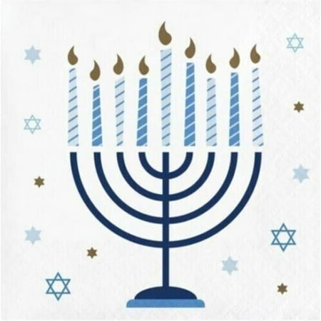 PTYC 345755 5 x 5 in. Hanukkah Celebration Beverage Napkins Paper