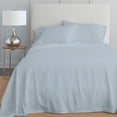 thumbnail image 6 of Color Sense 100% Cotton King Sateen, Wrinkle Resistant, Quick Dry, Soft & Smooth 4-Piece Bedsheet Set Light Blue, 6 of 9