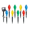 thumbnail image 2 of LSLJS Solar Lights Outdoor, Christmas Decorations 8 Pcs Colorful Flame Shape LED Lights Solar Powered Waterproof Ground Plug Lamp Xmas Holiday Scene Layout Night Lights for Garden Courtyard Pathway, 2 of 4