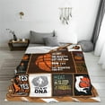 thumbnail image 5 of Basketball Blanket Basketball Decor Throw Blankets Cozy Fleece Flannel Blanket Soft Warm Plush Lightweight Bedding Basketball Stuff Gifts for Boys Girls Men Women Teens for Couch Sofa Bed 50"X60", 5 of 6