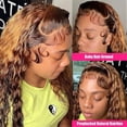 thumbnail image 6 of Highlight Culy Human Hair13x4 Hd Lace Frontal Wig Curly Ombre Deep Water Wave Wigs, 6 of 6