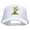 White, variant on Two Palm Trees in Sunset Patched Foam Front Golf Style Mesh Back Cap - Navy OSFM