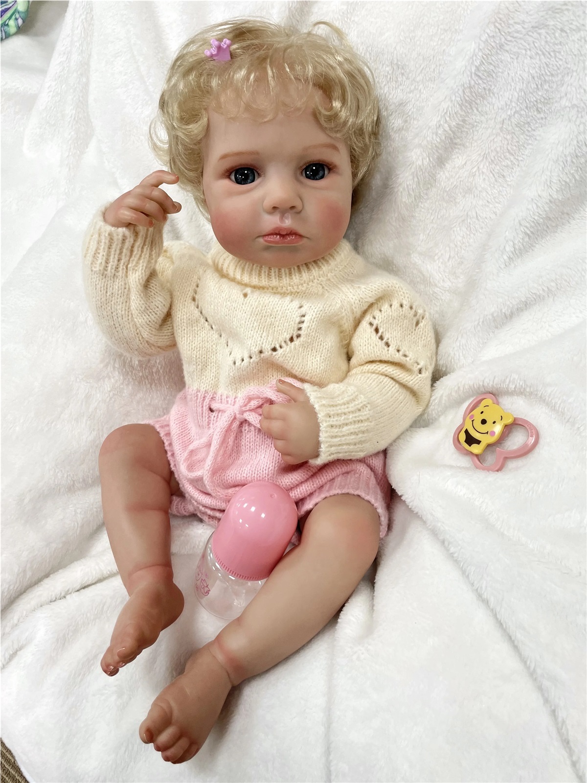 GloTide 20inch Washable Silicone Reborn Baby Dolls Babies Real Life Realistic Toddler
