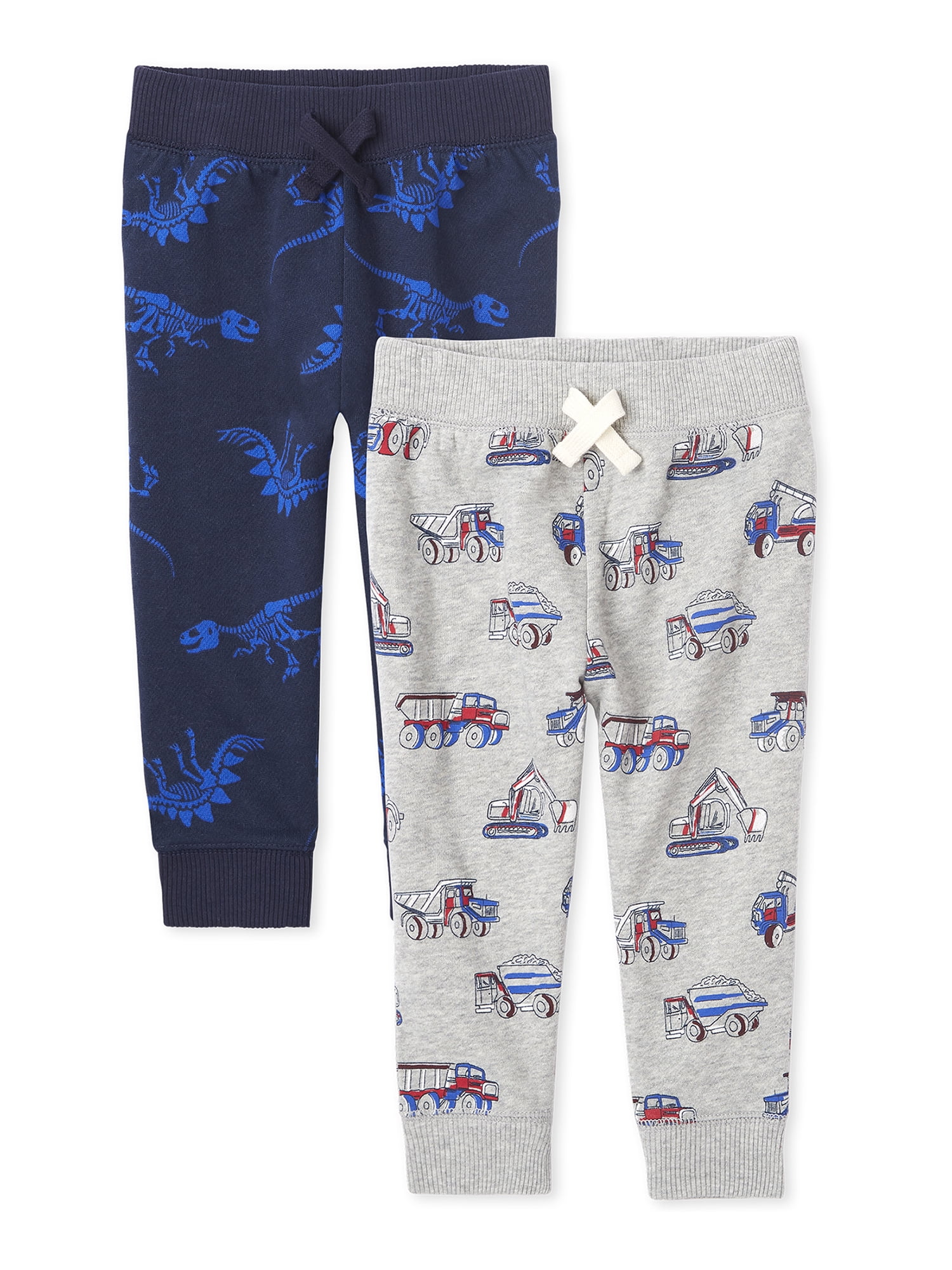 The Children's Place Baby Toddler Boys Printed Jogger Pants, 2Pack