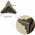 thumbnail image 5 of Hongchun Corner Metal Corner Protector Bronze Style Alloy Furniture Decorative Protection Corner Furniture Triangle Box Protectors for Furniture Wooden Box Jewelry Box 10pcs (Bronze), 5 of 5