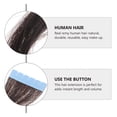 thumbnail image 2 of Extensions de Cheveux Humains Vierges 60cm pour Femmes Beauté (Cheveux Noirs), 2 of 9