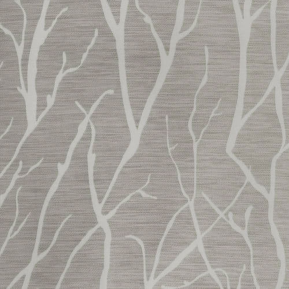 Exclusive Home Forest Hill Woven Room Darkening Blackout Grommet Top Curtain Panel Pair, 52"x84", Dove Grey