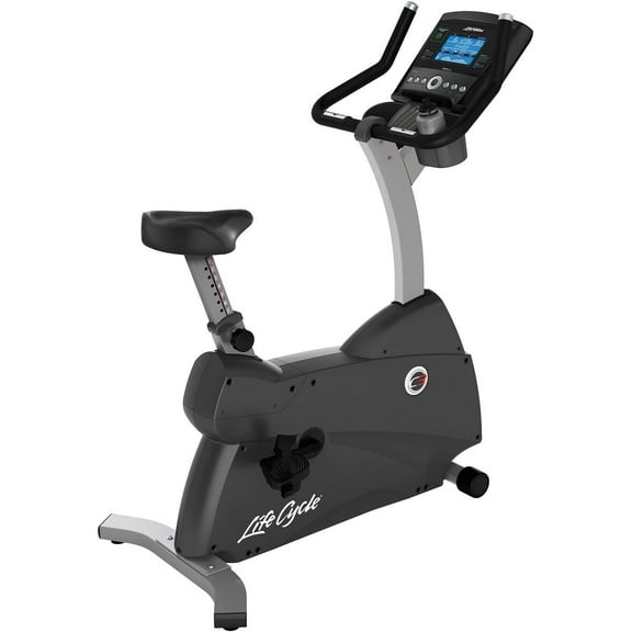 Pre-Owned Life Fitness C3 Upright Exercise Bike with Track Console