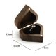 thumbnail image 4 of Caja de madera para anillos de boda en forma de corazón (anillo no incluido), caja para anillos de compromiso Caja para anillos vintage con anillo de boda magnético Caja para anillos de propuesta a j, 4 of 5