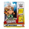 thumbnail image 3 of WWE Knuckle Crunchers Rey Mysterio Action Figure & Accessories, Bone-Crunching Sounds, 3.25-inch, 3 of 6