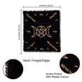thumbnail image 3 of Indian Consigners Altar Cloth Small 24 Inches Square Wall Hanging Witchcraft Pentagram Tarot Spread Yes No Black Gold Tapestry Beautiful Cotton Solid, 3 of 7
