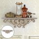 thumbnail image 3 of Estantes Flotantes Decorativos Montaje en Pared Resina Creativa Soporte de Estante de Almacenamiento Hueco Sala de Cocina Decoración Adornos Art champán Yotijar Estante decorativo, 3 of 9