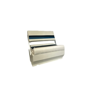 Premium Series Pontoon Flip Flop Seat Cushion Set W/BASE W/N/B 3013-3020AADK