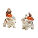 thumbnail image 2 of 2 estatuas de elefantes de la suerte, figuras de animales, decoración de mesa central, manualidades Blanco, 2 of 9