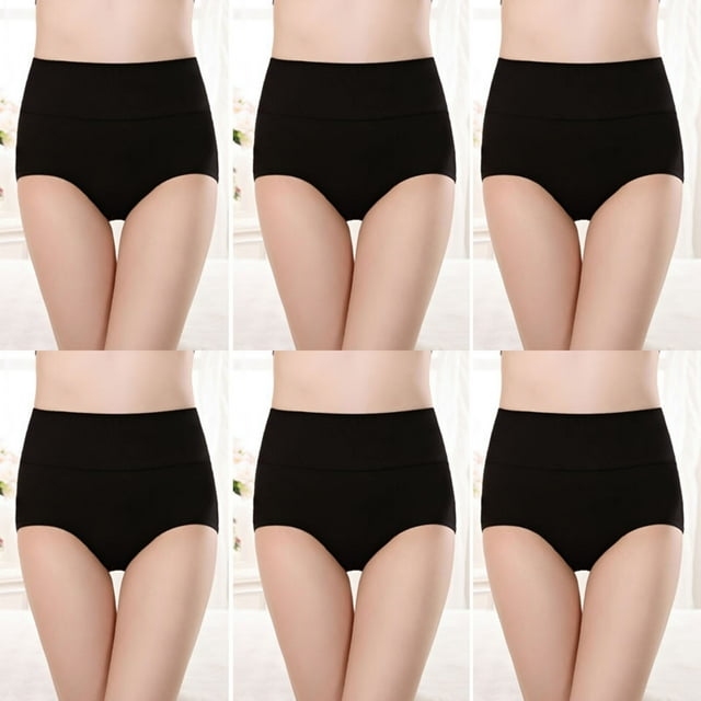 Soki Womens Underwear Multiple Cotton High Rise Briefs 6PC on Clearance