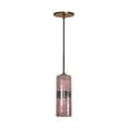thumbnail image 1 of Jesco Lighting PD408-PU - BZ Light 60W Line Voltage Pendant & Canopy with Bronze Socket, Purple, 1 of 1
