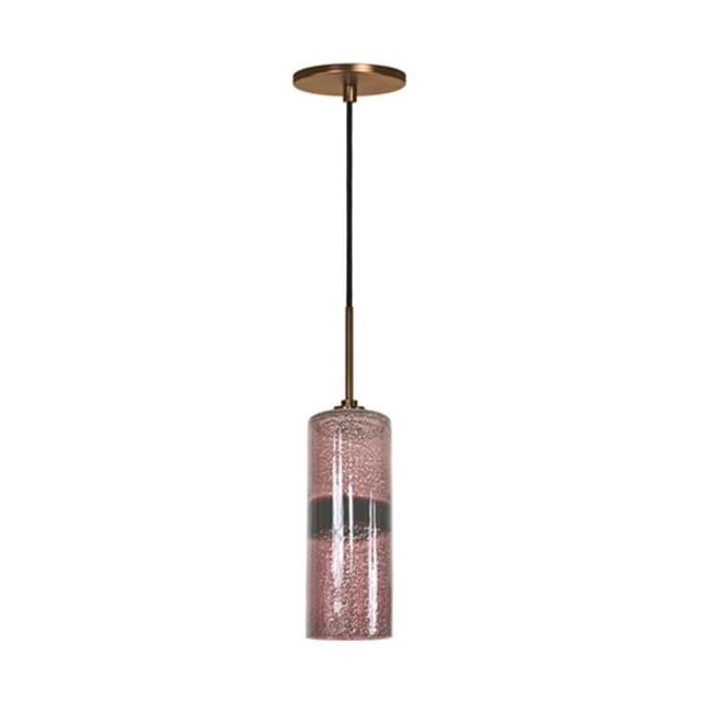 Jesco Lighting PD408-PU - BZ Light 60W Line Voltage Pendant & Canopy with Bronze Socket, Purple