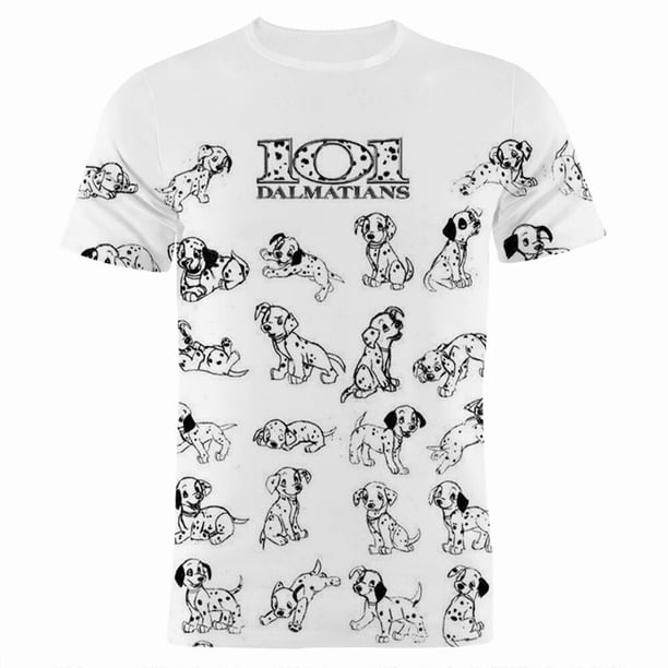 Hundert Und Eine Dalmatiner Männer der Kleidung Hund Cartoon Anime 3D Druck Kinder camiseta Sommer Kurzarm Frauen camisetas xuanjing unisex