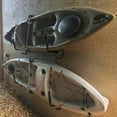 thumbnail image 6 of Piripara Wall Mounted Folding Kayak Rack Storage, Gloss Black Steel, 100lb Capacity, 6 of 10