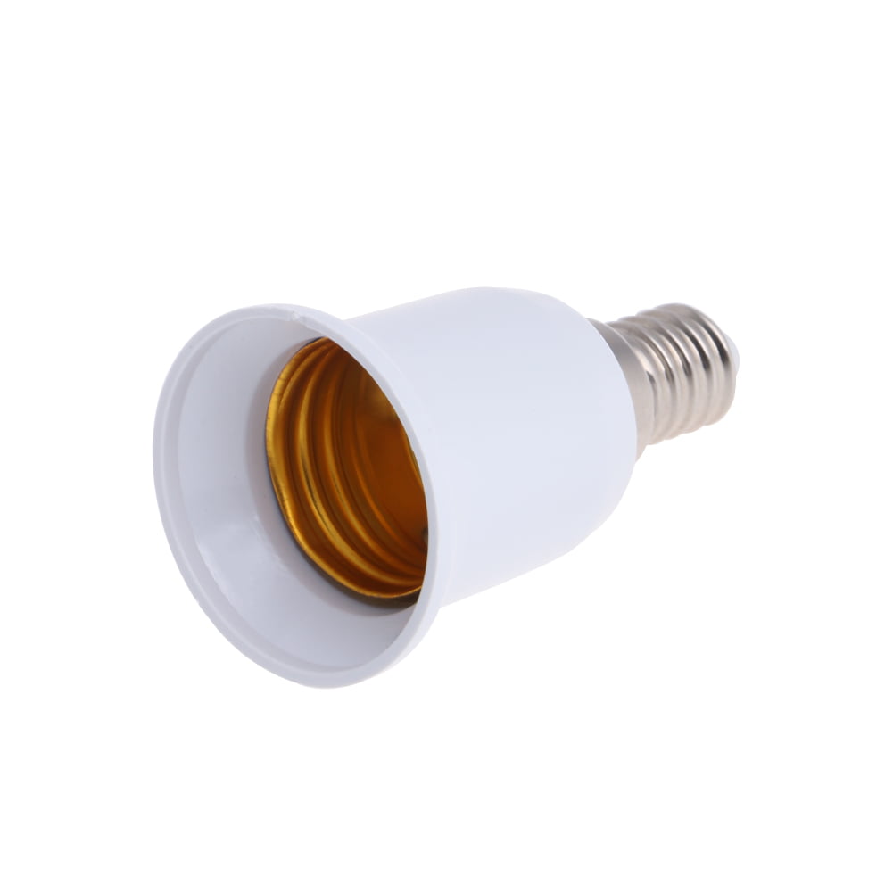 E14 to E27 Socket Base LED Halogen CFL Light Bulb Lamp Adapter Converter Holder 